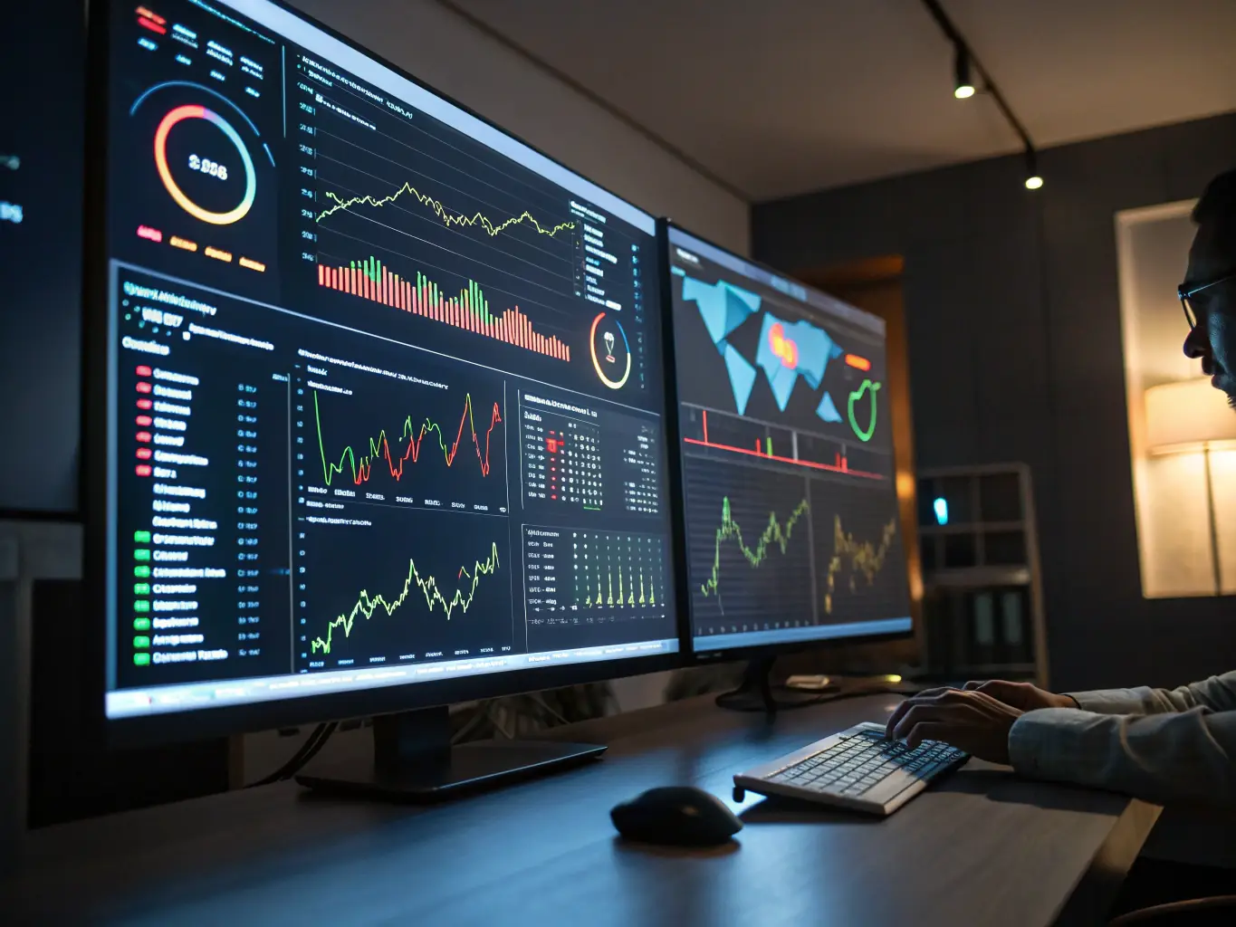 An image of a data dashboard displaying graphs, charts, and key performance indicators, illustrating VioForge's performance tracking and analytics capabilities.